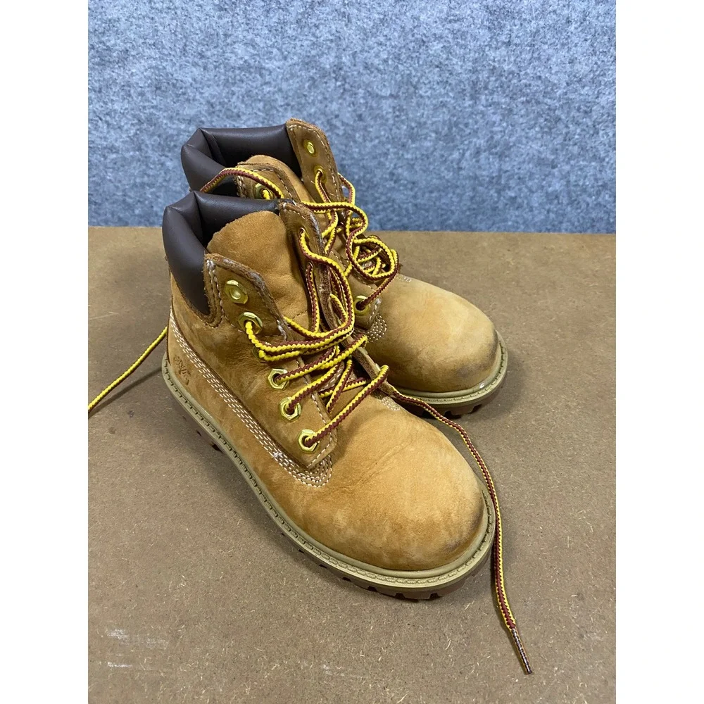 Timberland Toddler 6 Inch Premium Waterproof Boots Wheat TB112809713 Size 10